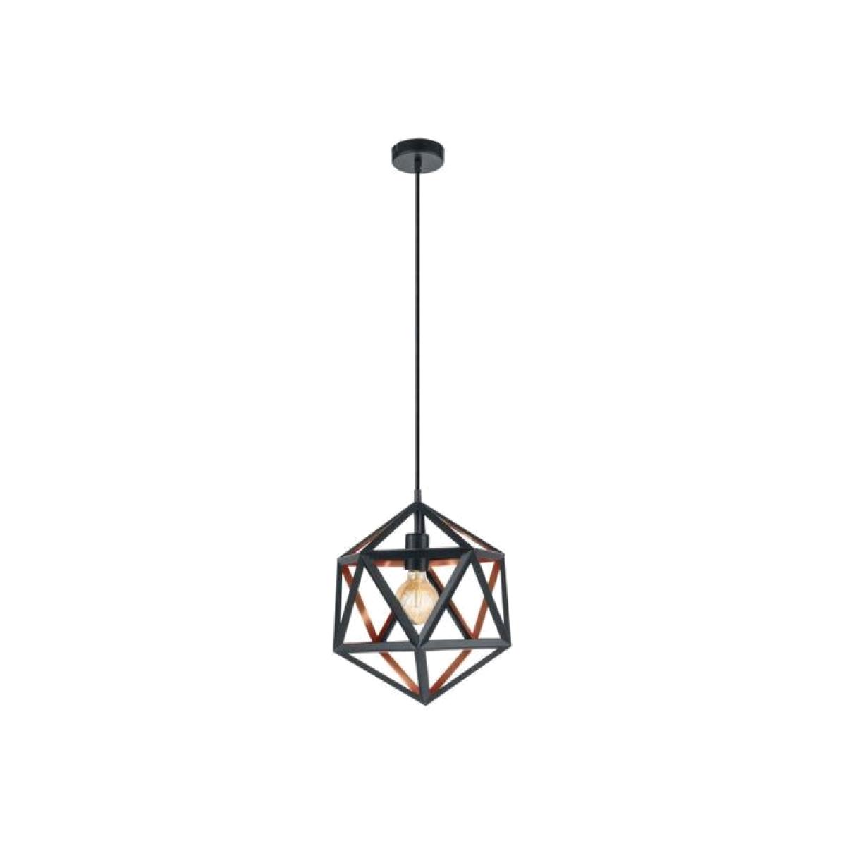 Embleton 1 Black and Copper Star Pendant - Black