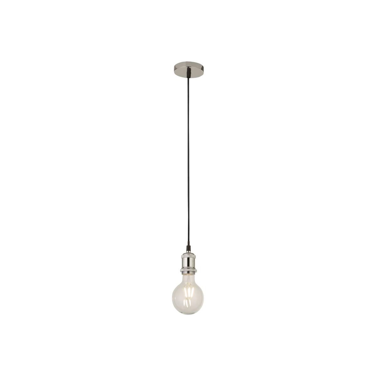Cherbourg Chrome Cable Suspension With 3m Black Textile Cable - Chrome