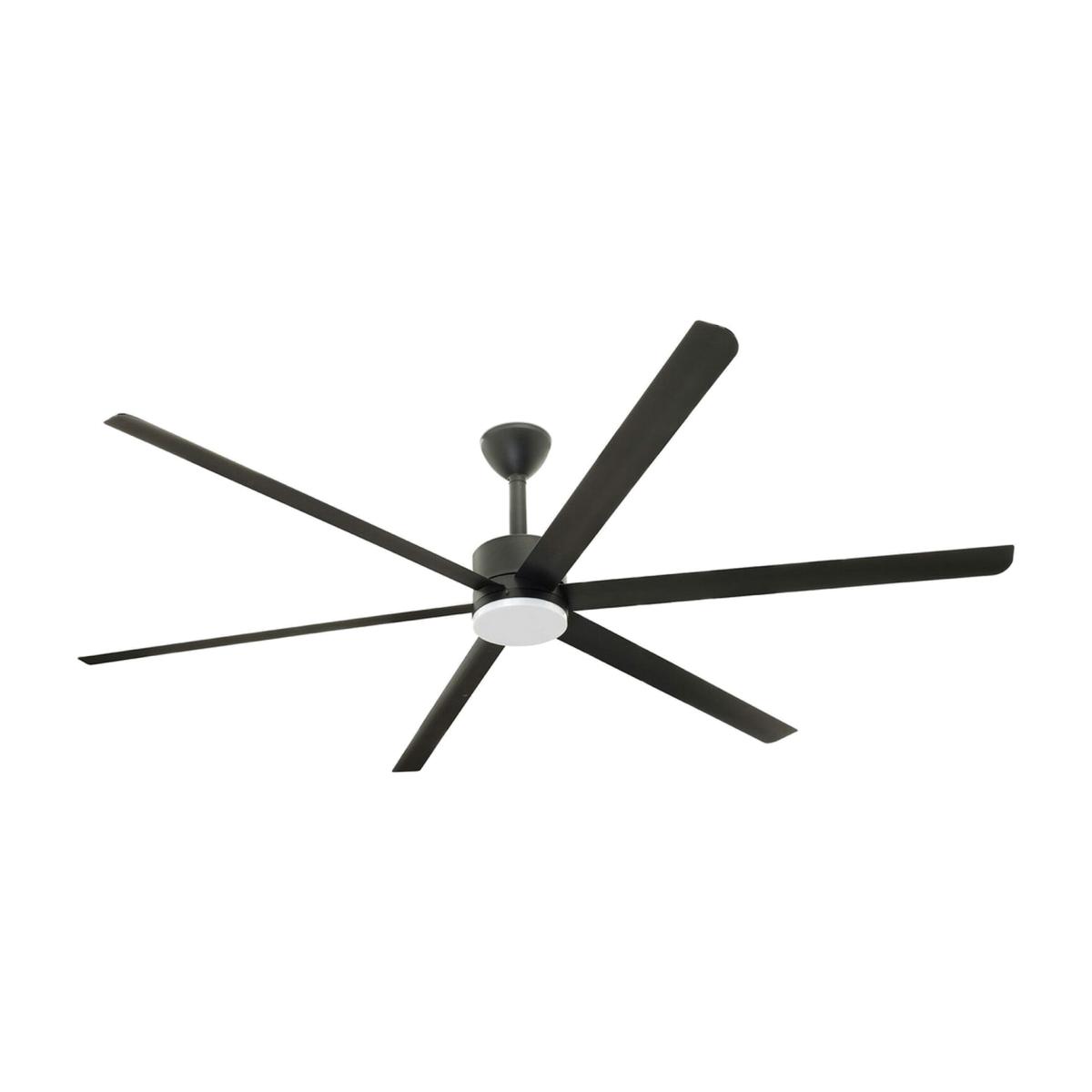 Khios Led Dark 6 Blade Ceiling Fan - Matt Black – image 1