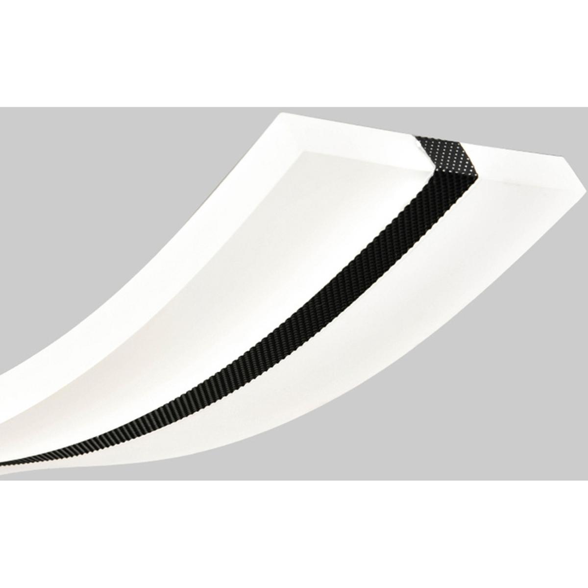 Modern Minimalist Wavy Ceiling Light - White / Cool White – image 5
