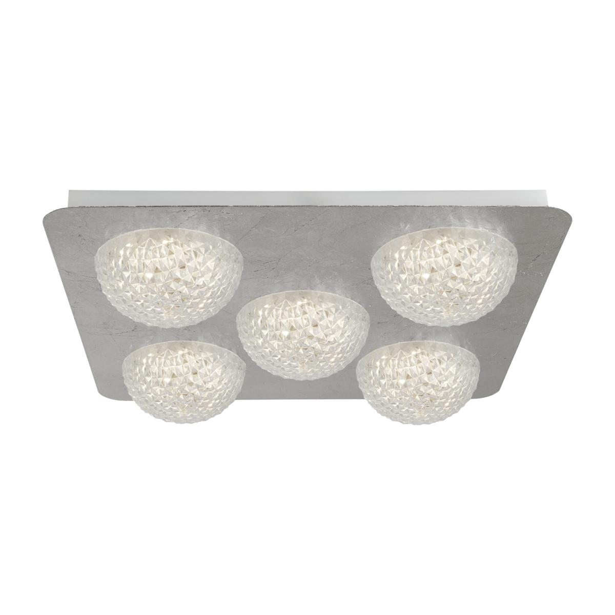 Seville Silver 5Lt LED Flush - Silver