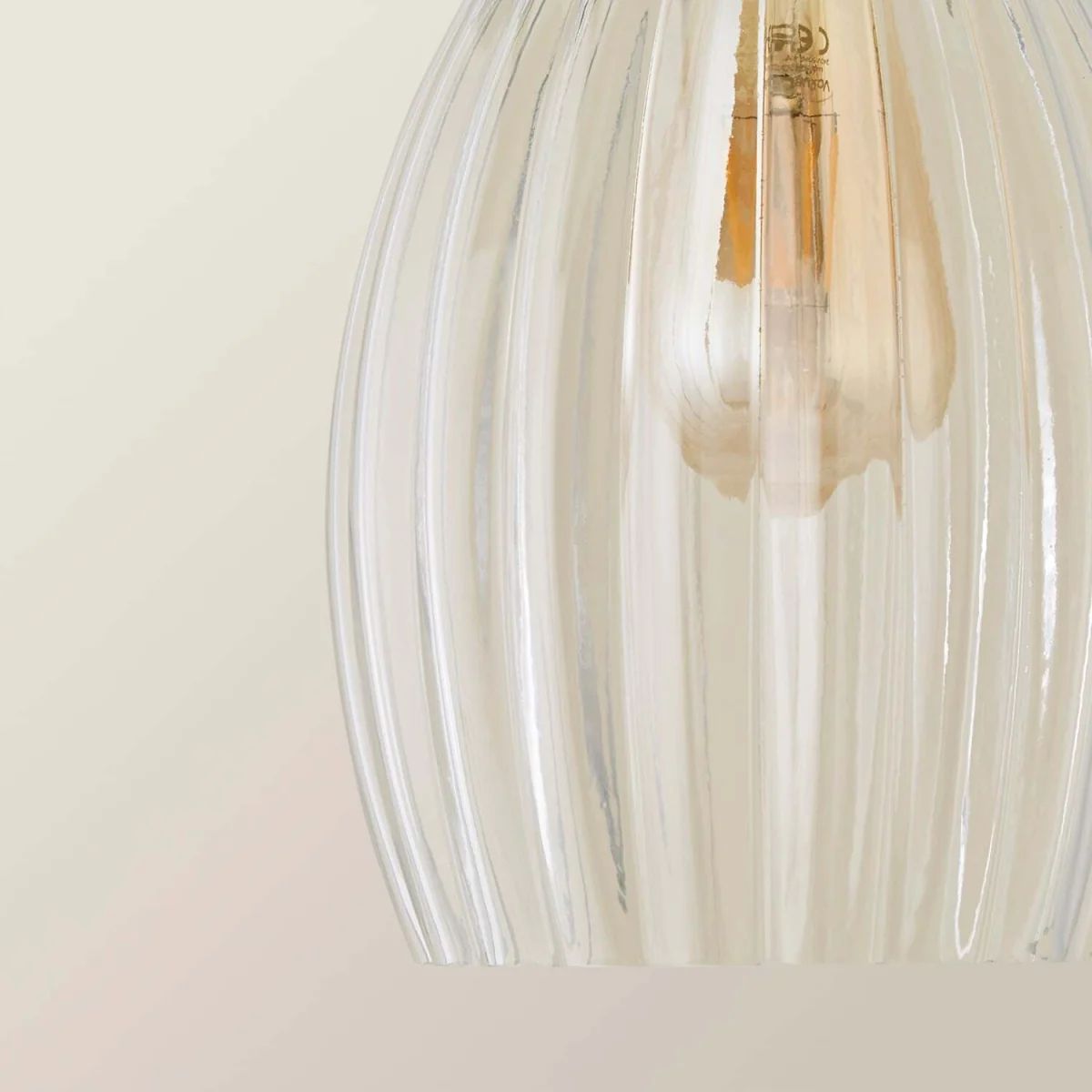Cheltenham Ribbed Ceiling Light Shade - Clear / 0.73kg – image 5