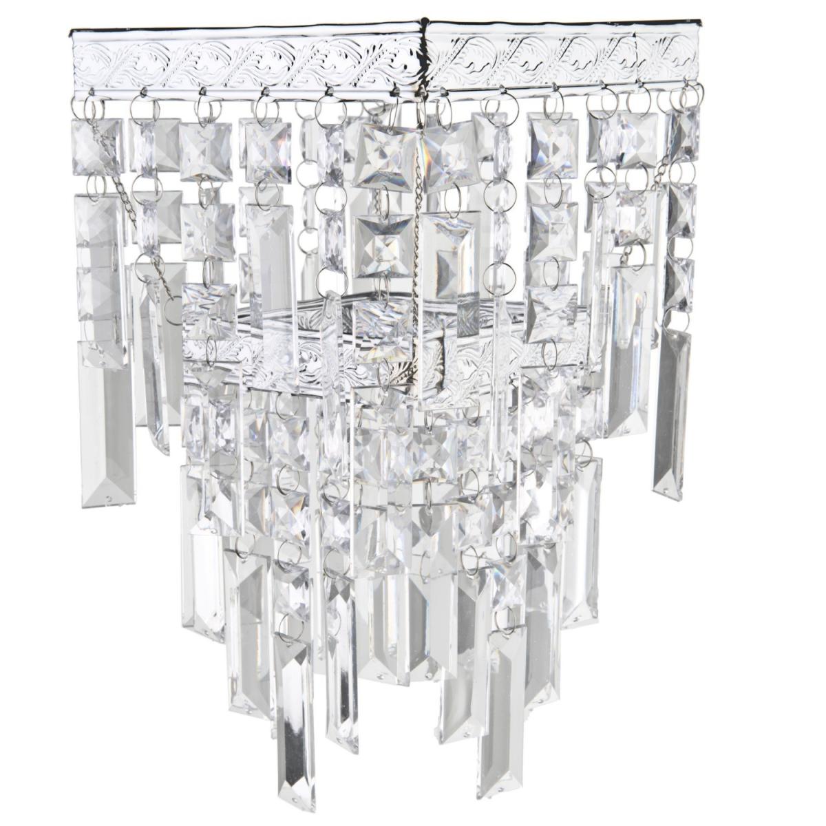 Square Two Tier Pendant - Clear – image 3