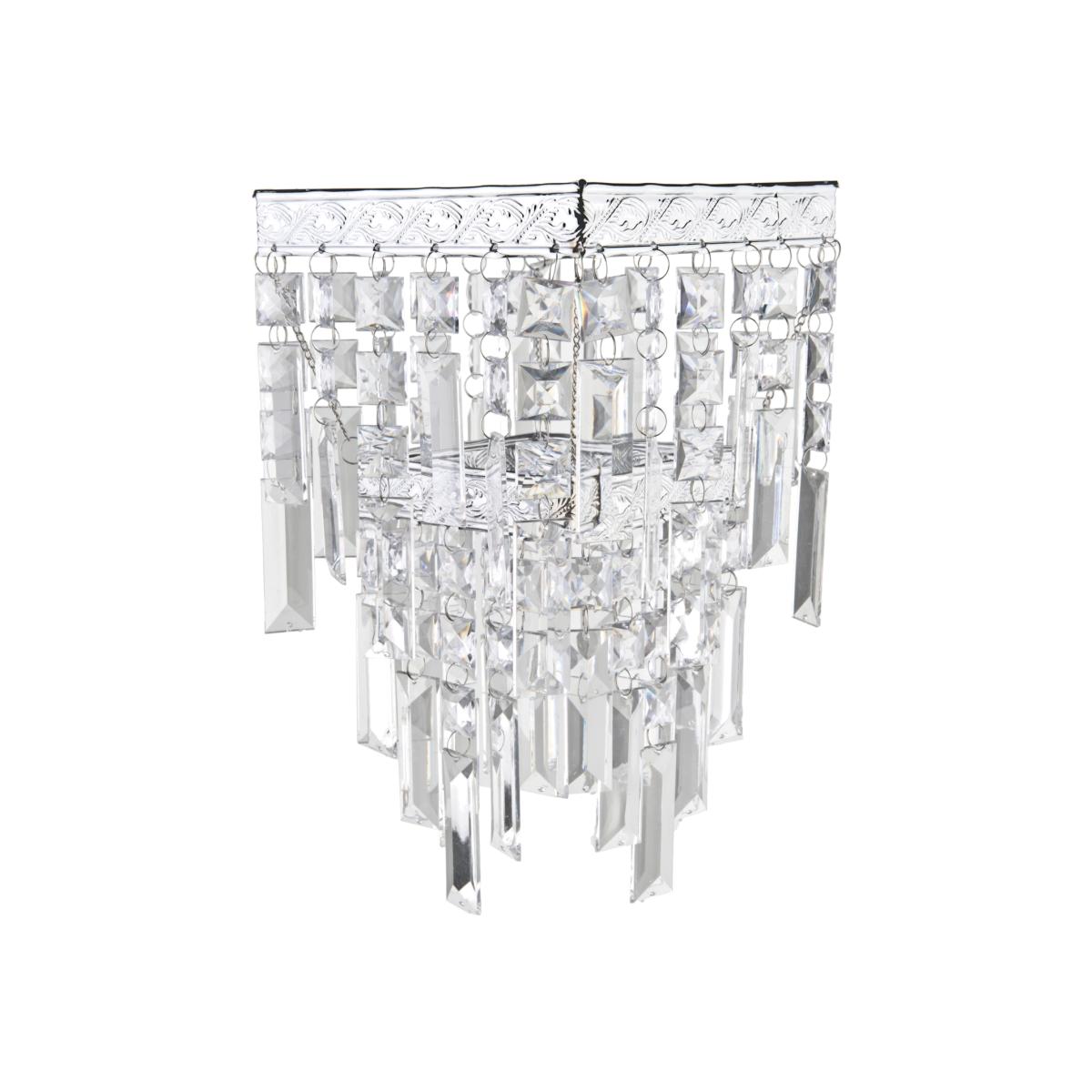 Square Two Tier Pendant - Clear – image 1