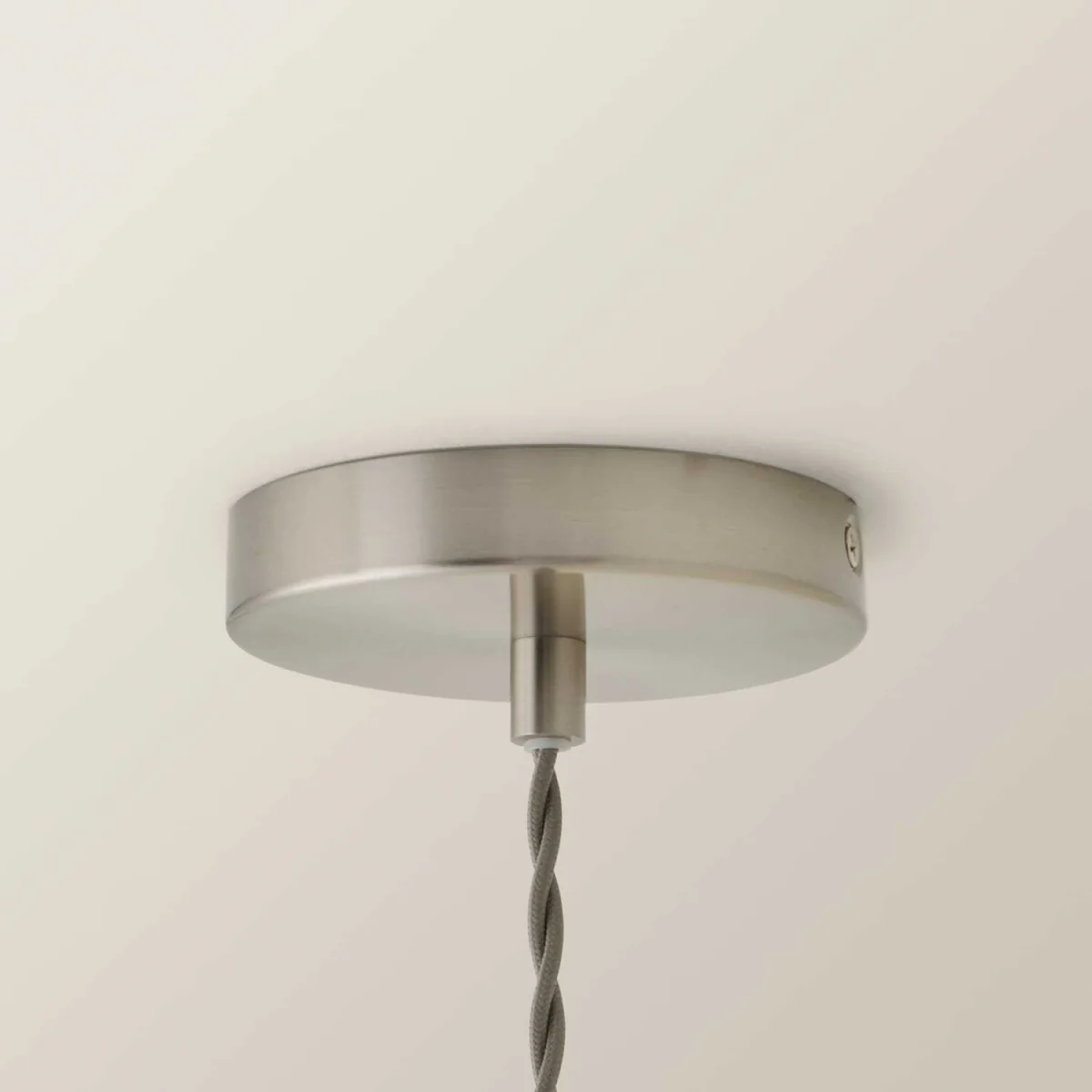 Cheltenham Ceiling Pendant Light with Ribbed Shade - Brushed Chrome / 17cm / 0 – image 5
