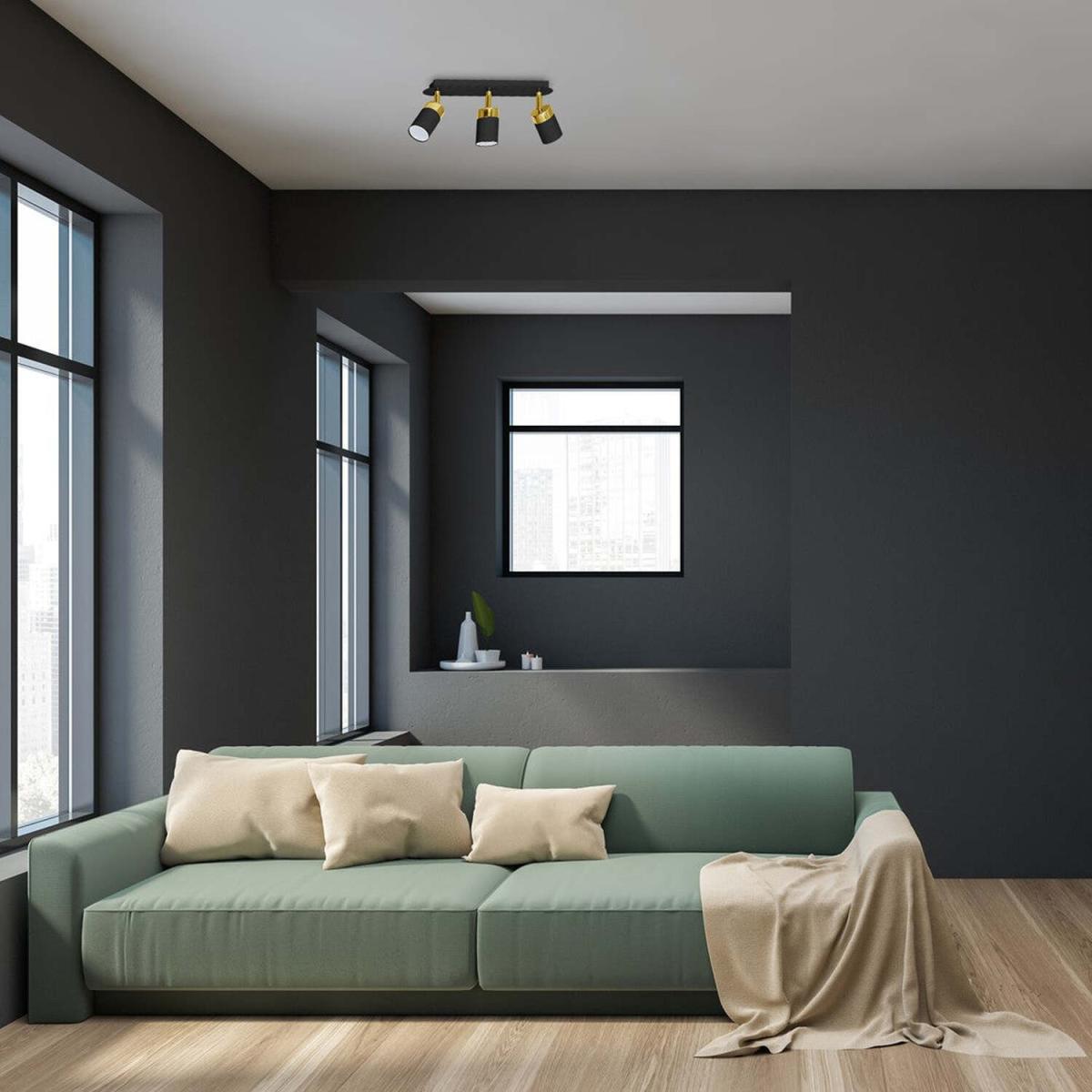 Milagro Ceiling Lamp Joker BlackGold 3XGU10 - Black – image 2