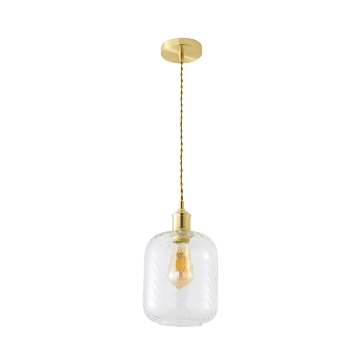 Emery Swirl Glass Diner Ceiling Light - Brushed Gold / 0 – image 6
