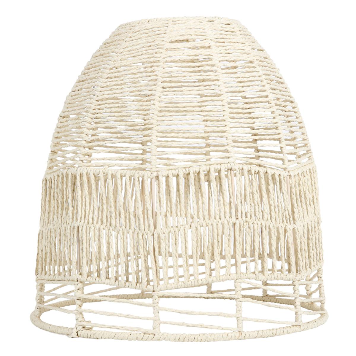 Rattan Effect Pendant - Cream – image 4