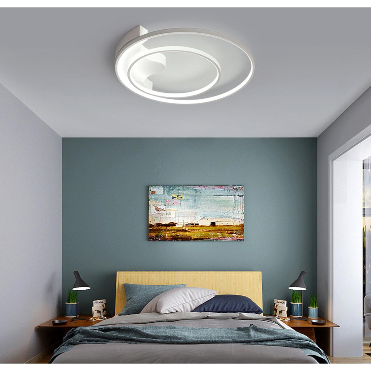Ring Shape LED Semi Flush Light - White / Cool White – image 3