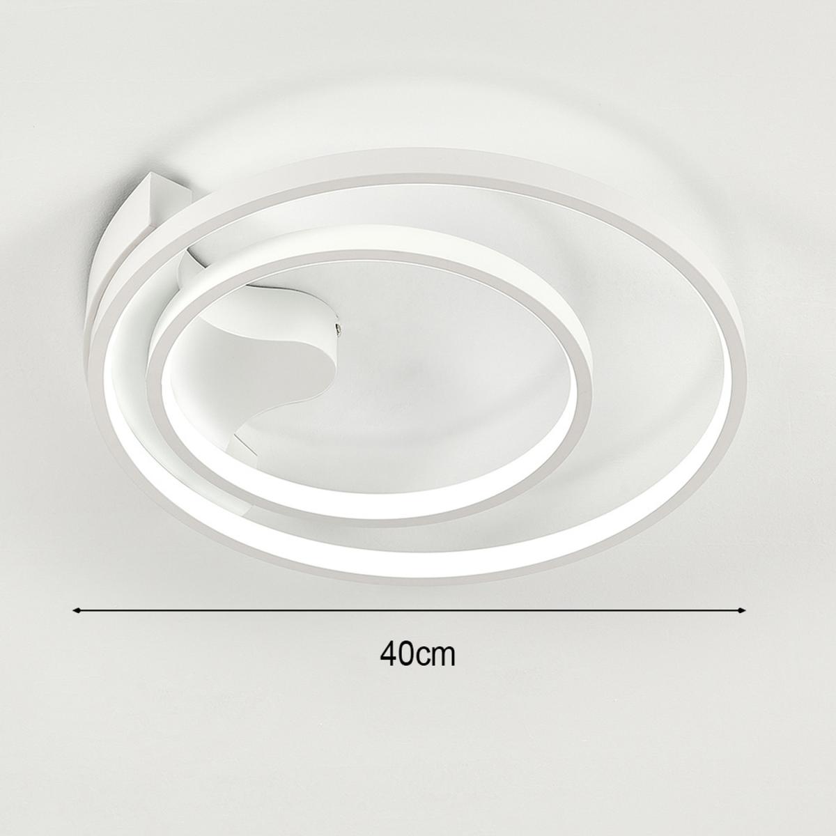 Ring Shape LED Semi Flush Light - White / Cool White – image 4
