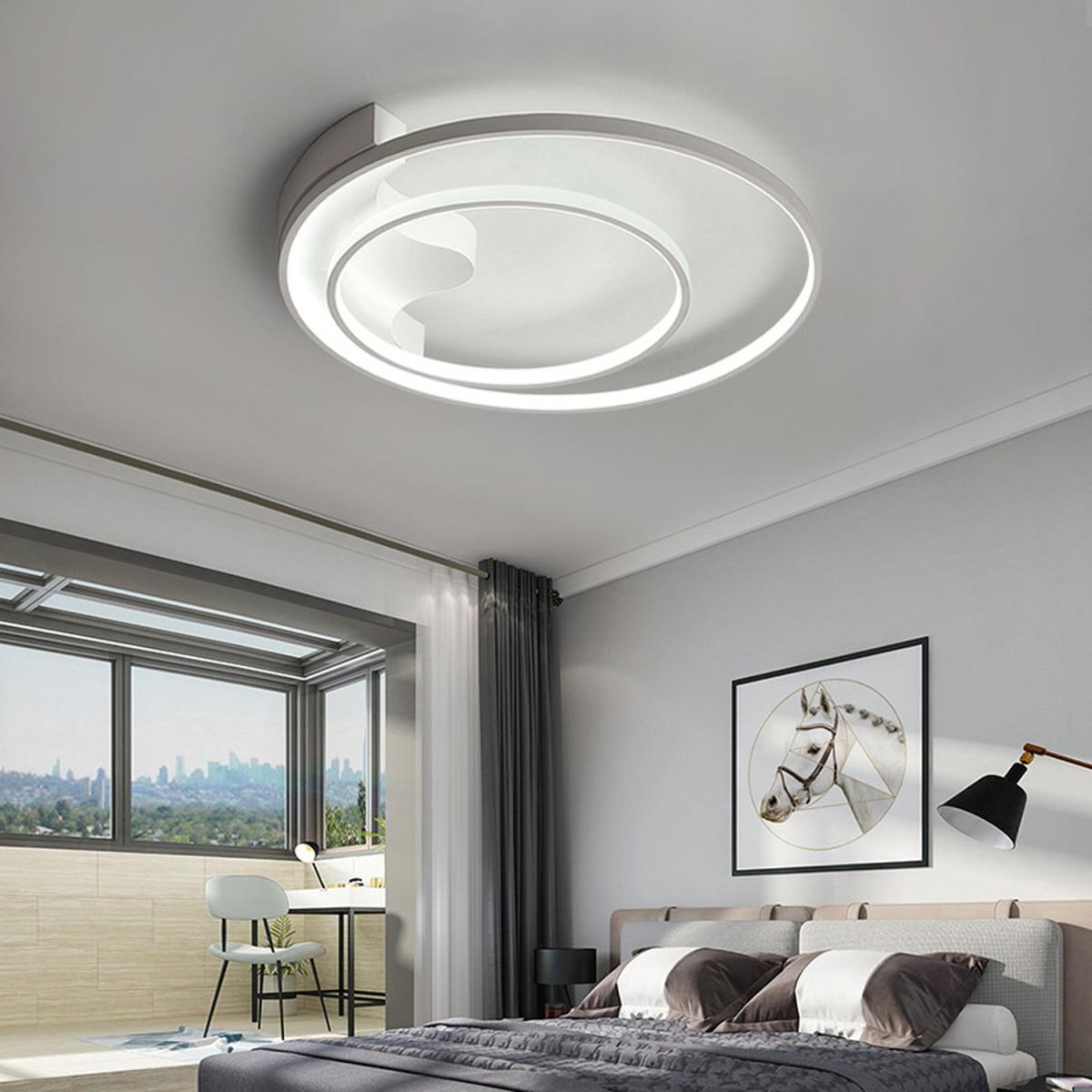 Ring Shape LED Semi Flush Light - White / Cool White – image 6