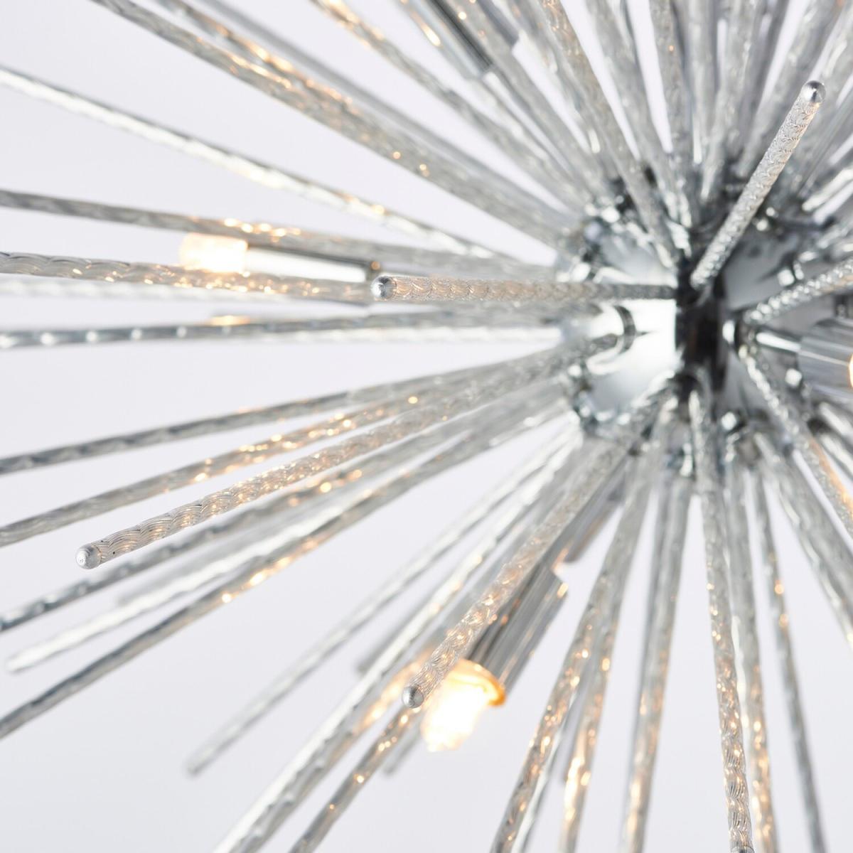 Lena 9 Light Spherical Pendant Chrome Plate, G9 - Chrome Plate – image 5