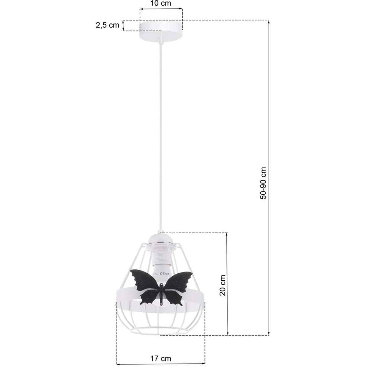 Milagro Pendant Lamp Kago White 1XE27 - White – image 6