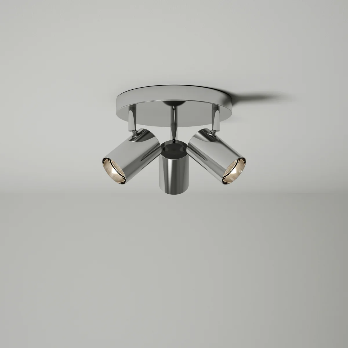 Eden Chrome Bathroom 3 Light Round Adjustable Spotlight - Polished Chrome Plate – image 3