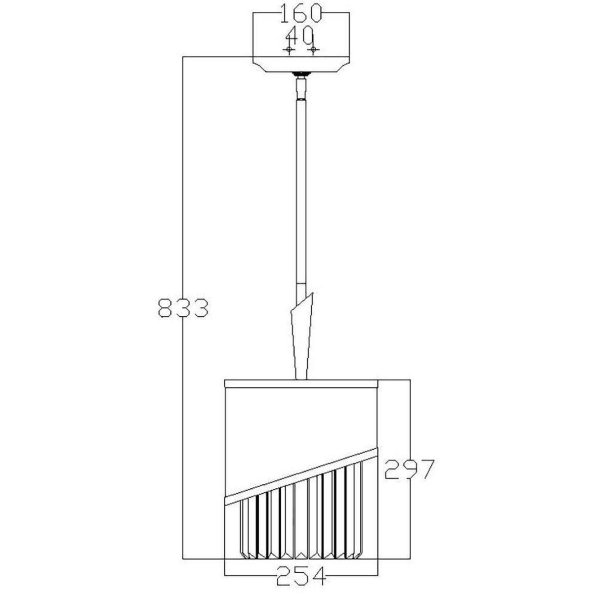 Gigi 1 Light Ceiling Pendant Polished Nickel, E27 - Polished Nickel – image 2