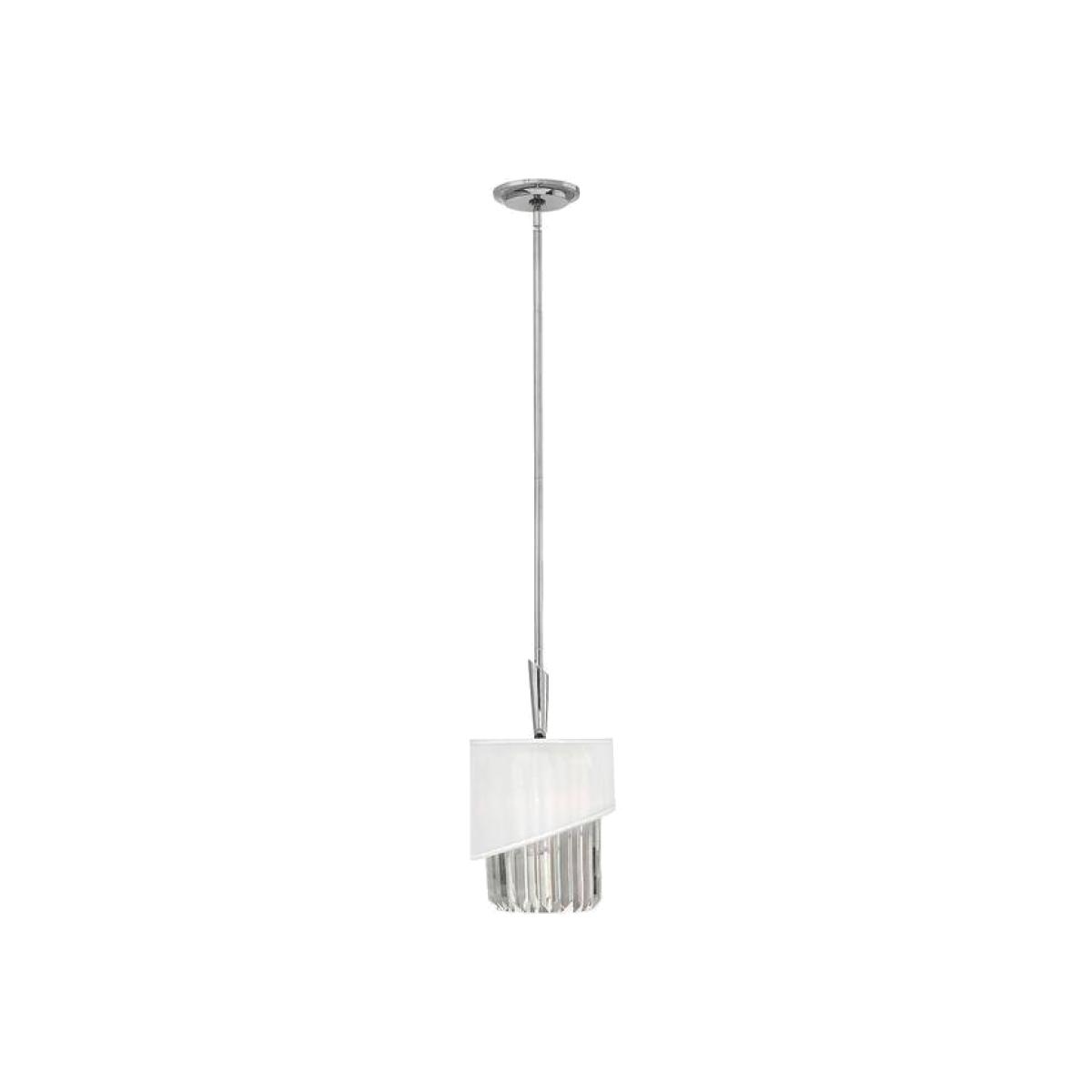 Gigi 1 Light Ceiling Pendant Polished Nickel, E27 - Polished Nickel – image 1