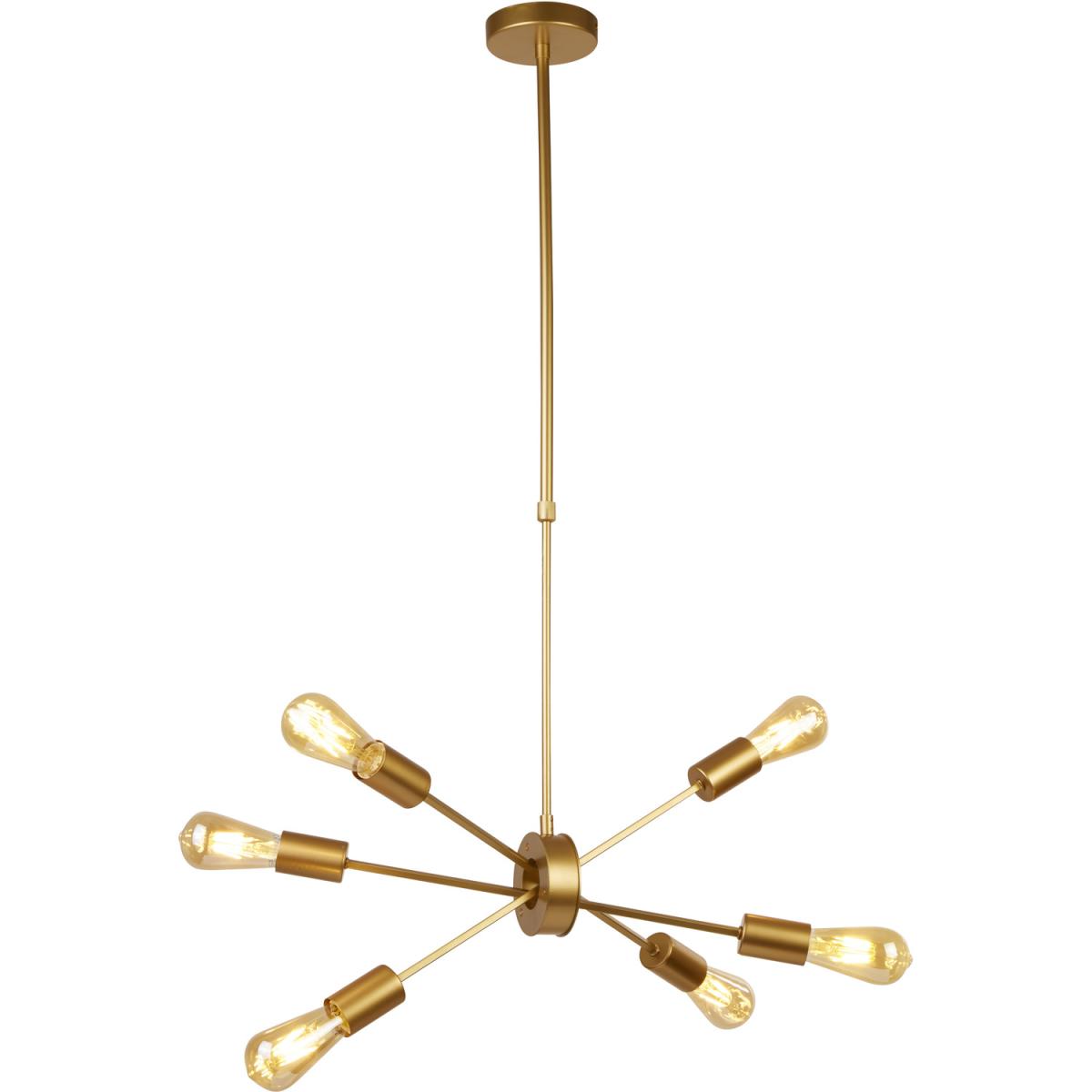 Camden Matt Gold 6Lt Pendant - Gold – image 2