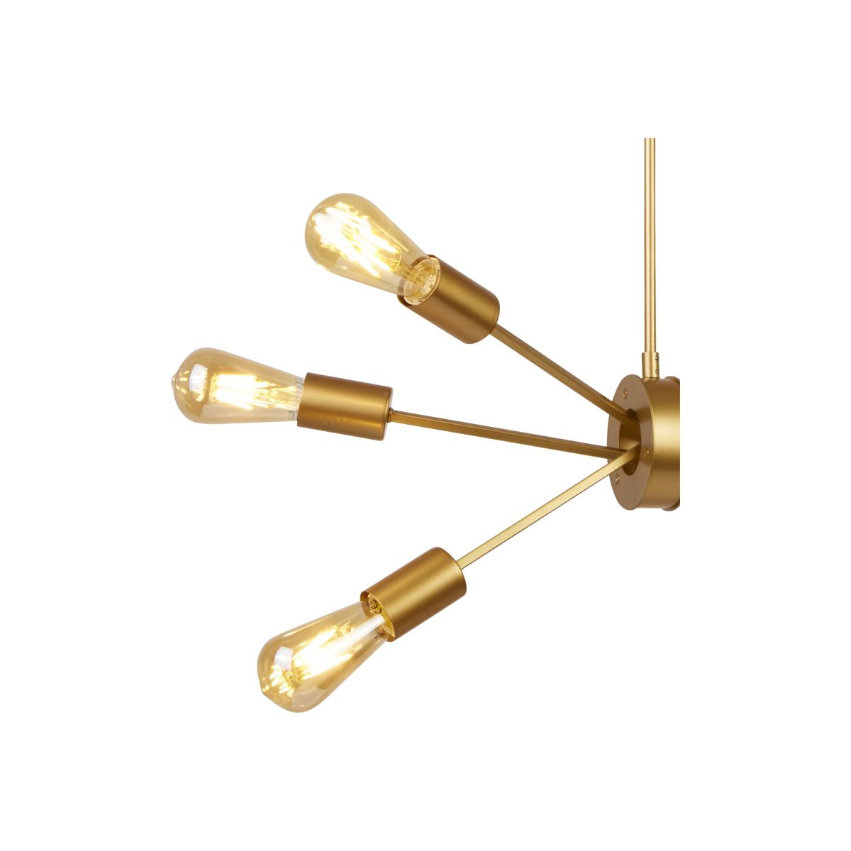 Camden Matt Gold 6Lt Pendant - Gold – image 1