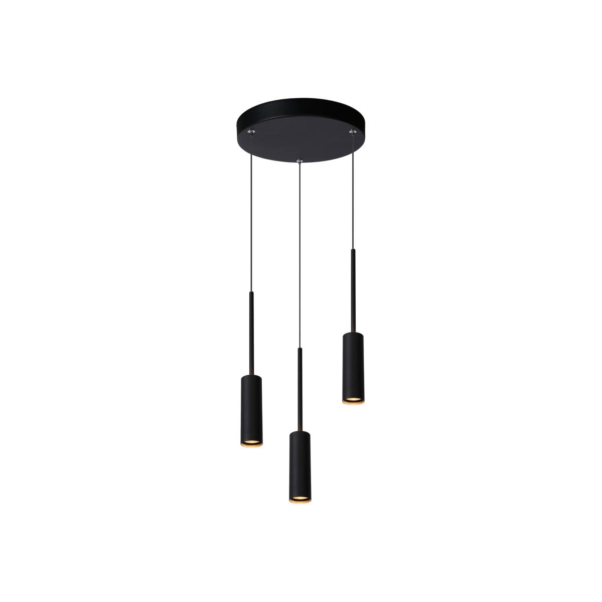 Tubule Modern Cluster Pendant Light Black - Black