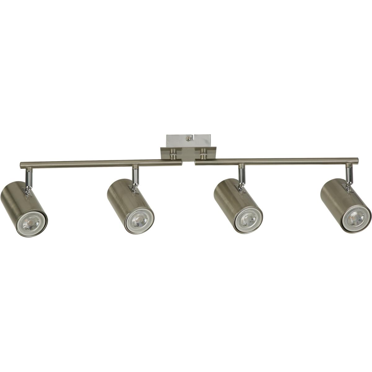 4 Light Spotlight Satin Silver - Silver – image 2