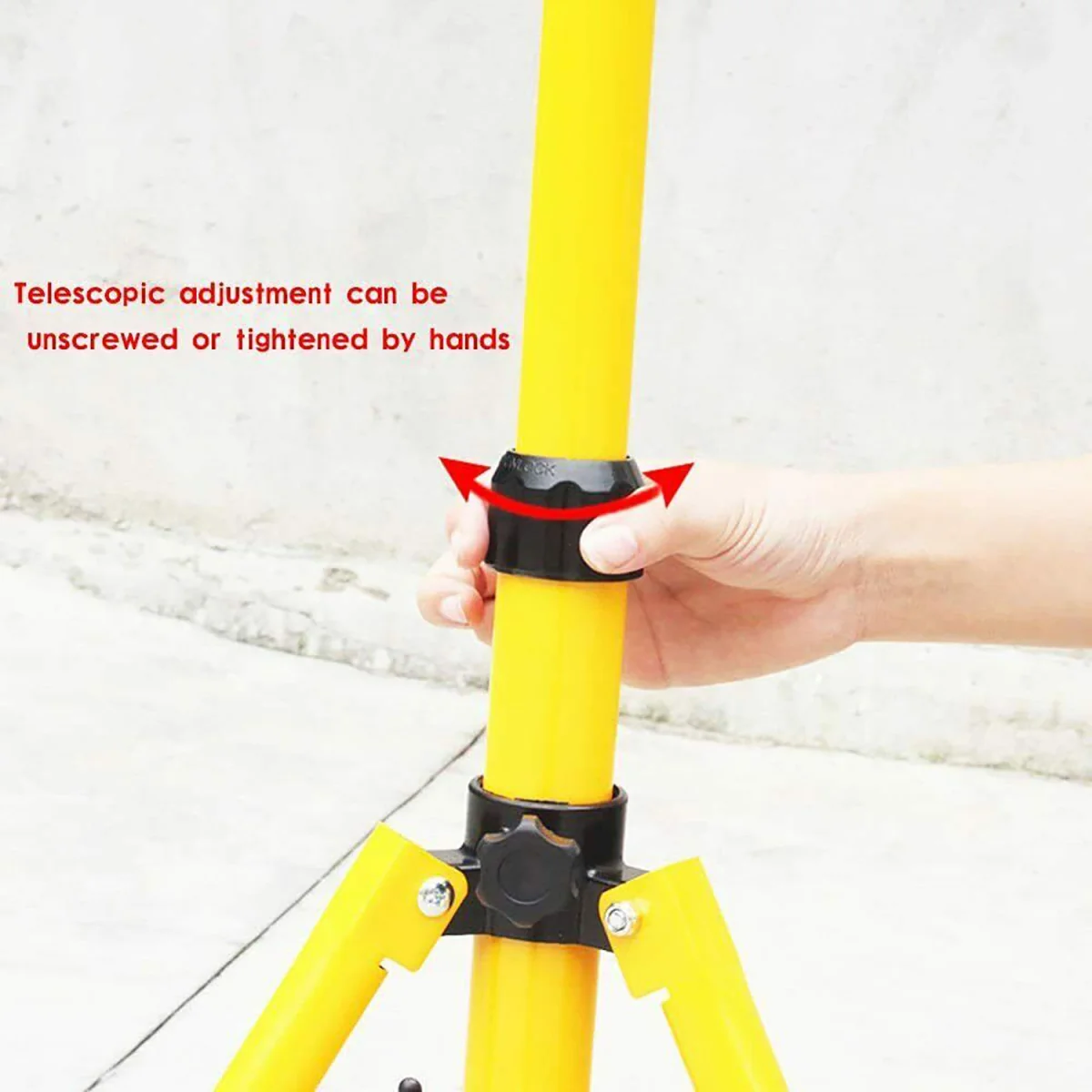 LED Flood Light Tripod Stand - Yellow – image 2