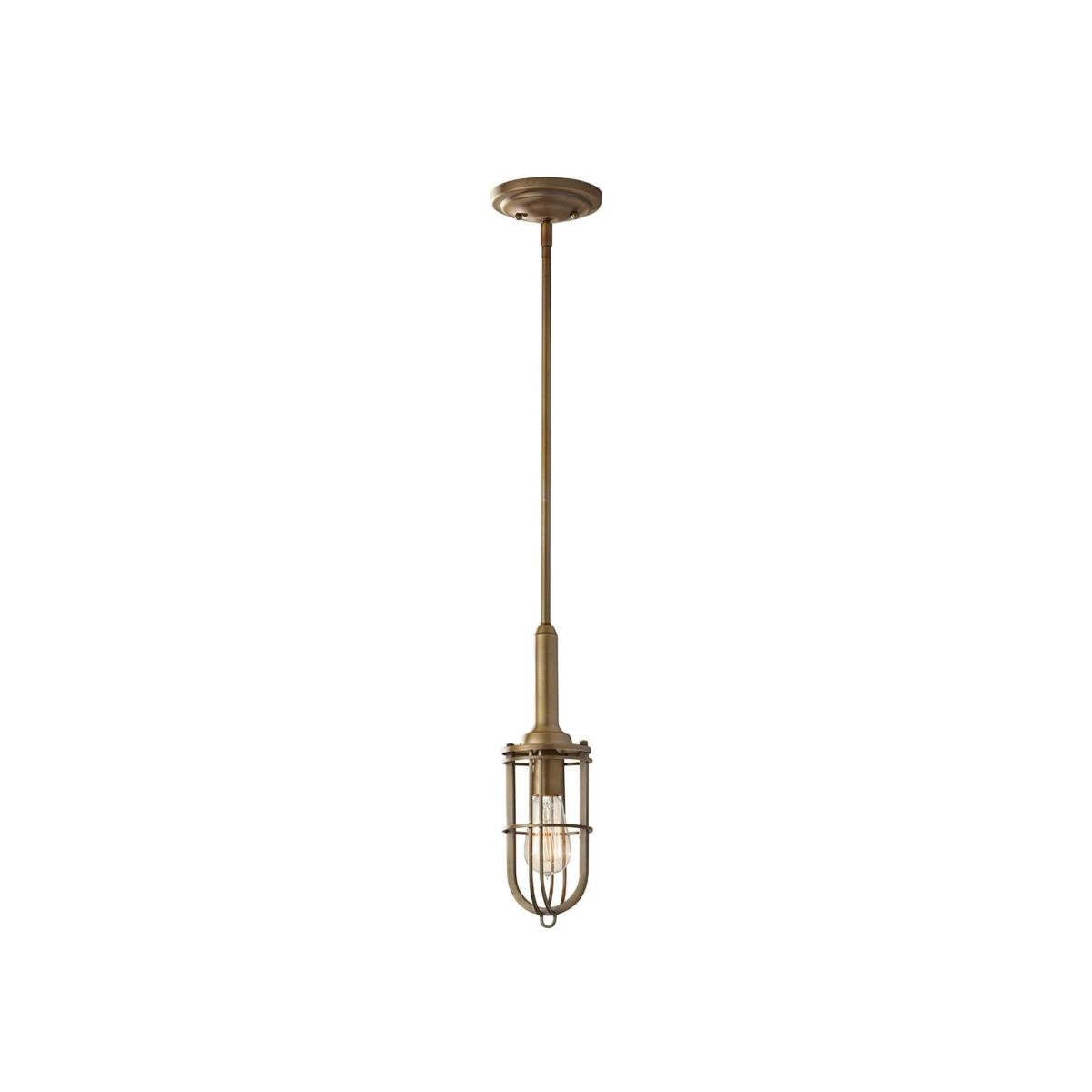 Urban Renewal 1 Light Ceiling Pendant Dark Antique Brass, E27 - Dark Antique Brass