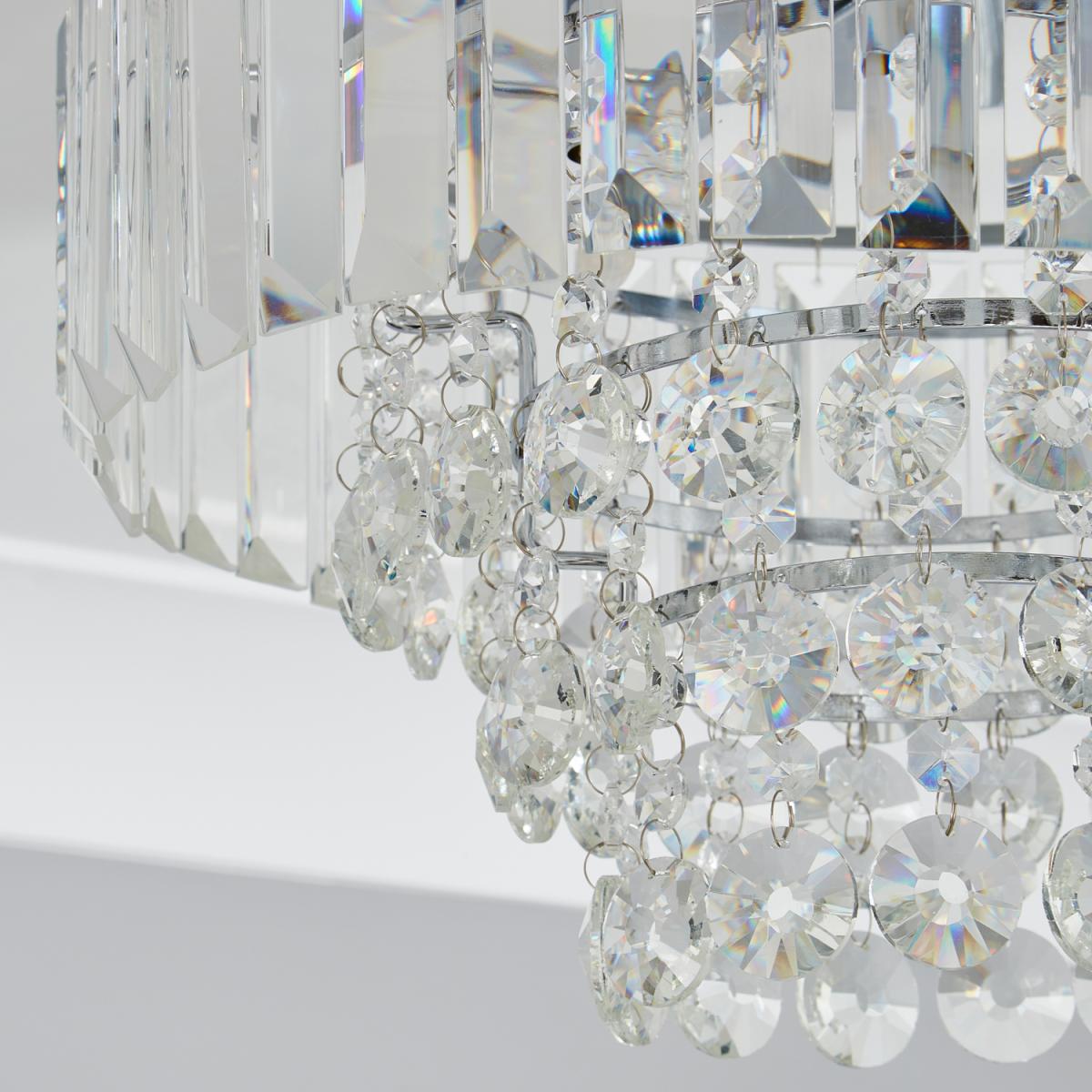 Chrissy Prism Bar Semi Flush Ceiling Light - Chrome – image 2