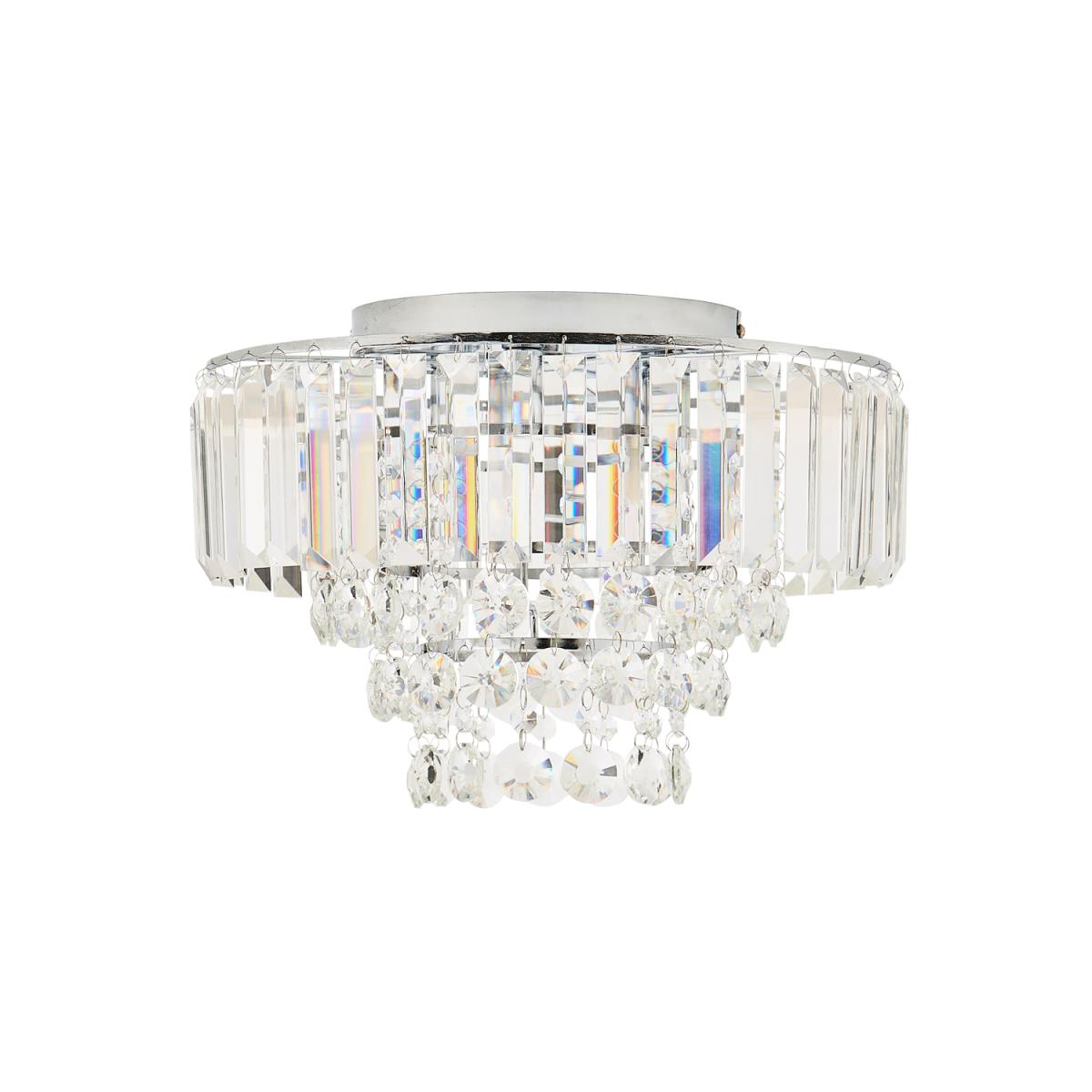 Chrissy Prism Bar Semi Flush Ceiling Light - Chrome – image 3