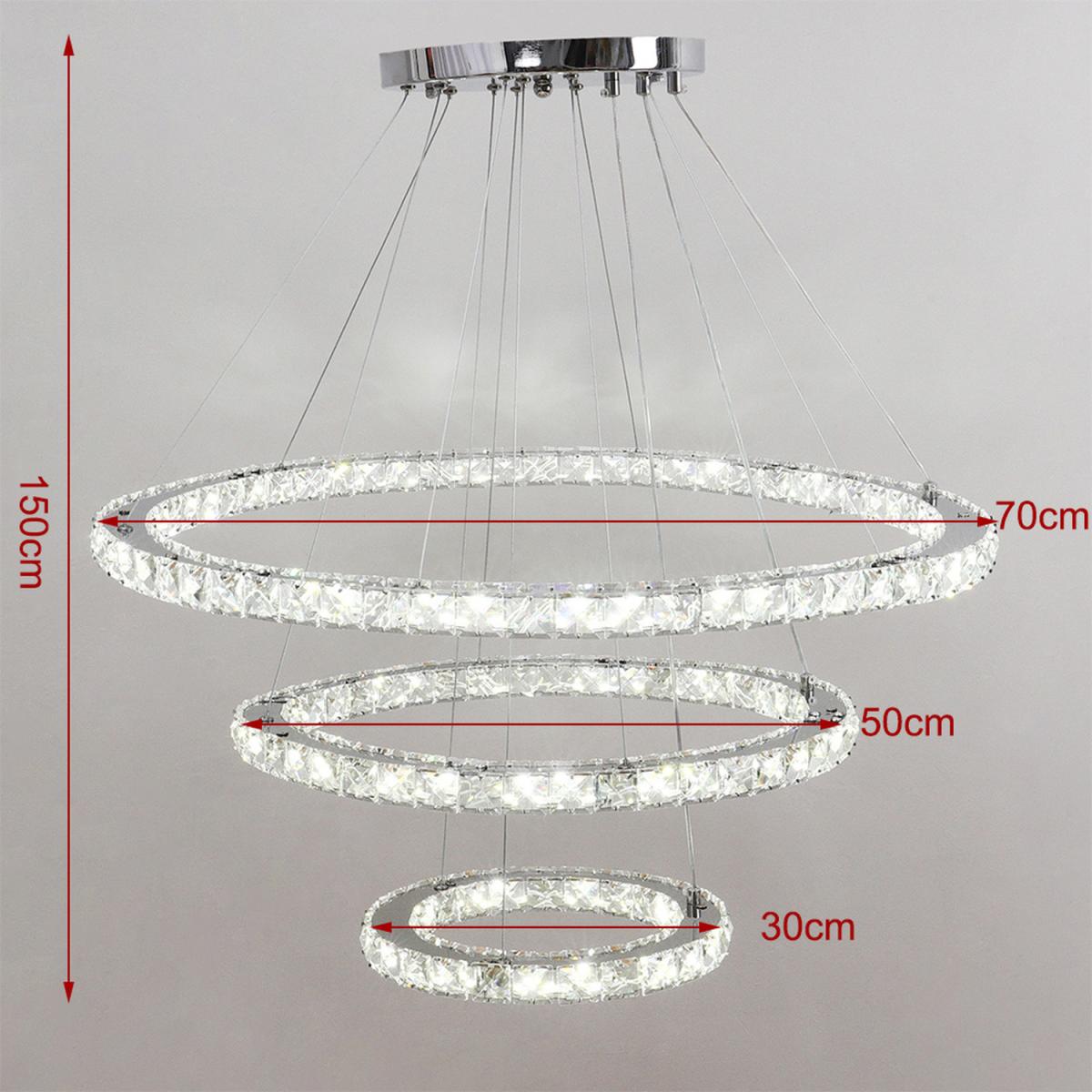 LED Crystal Pendant Light - Silver / 7.4kg – image 2