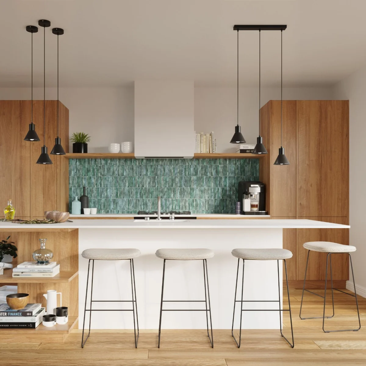Pendant lamp TALEJA 3 black [E27] - black – image 4