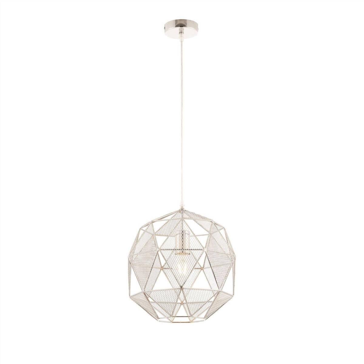 Armour 1 Light Spherical Pendant Chrome Plate, E27 - Chrome Plate – image 3