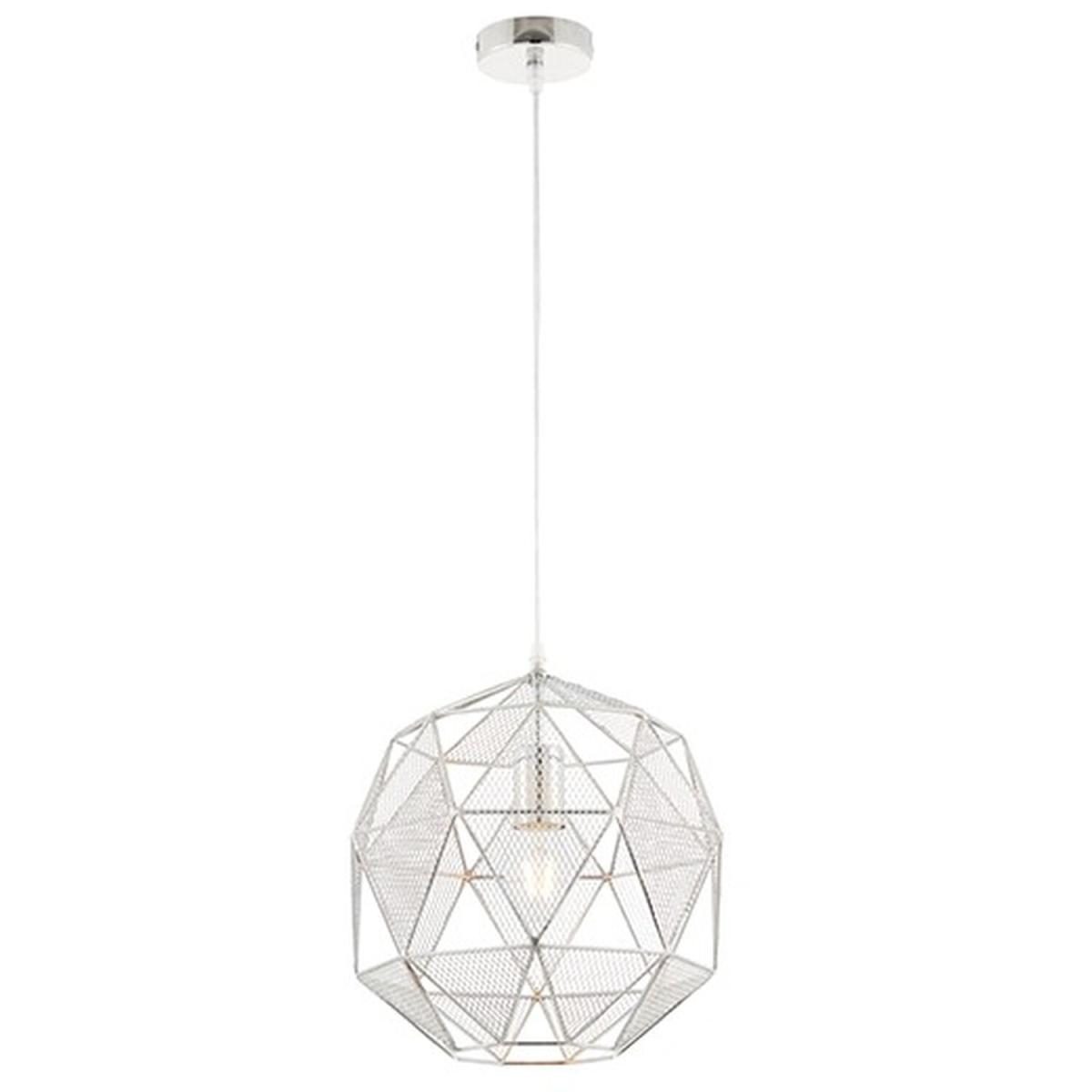 Armour 1 Light Spherical Pendant Chrome Plate, E27 - Chrome Plate – image 4