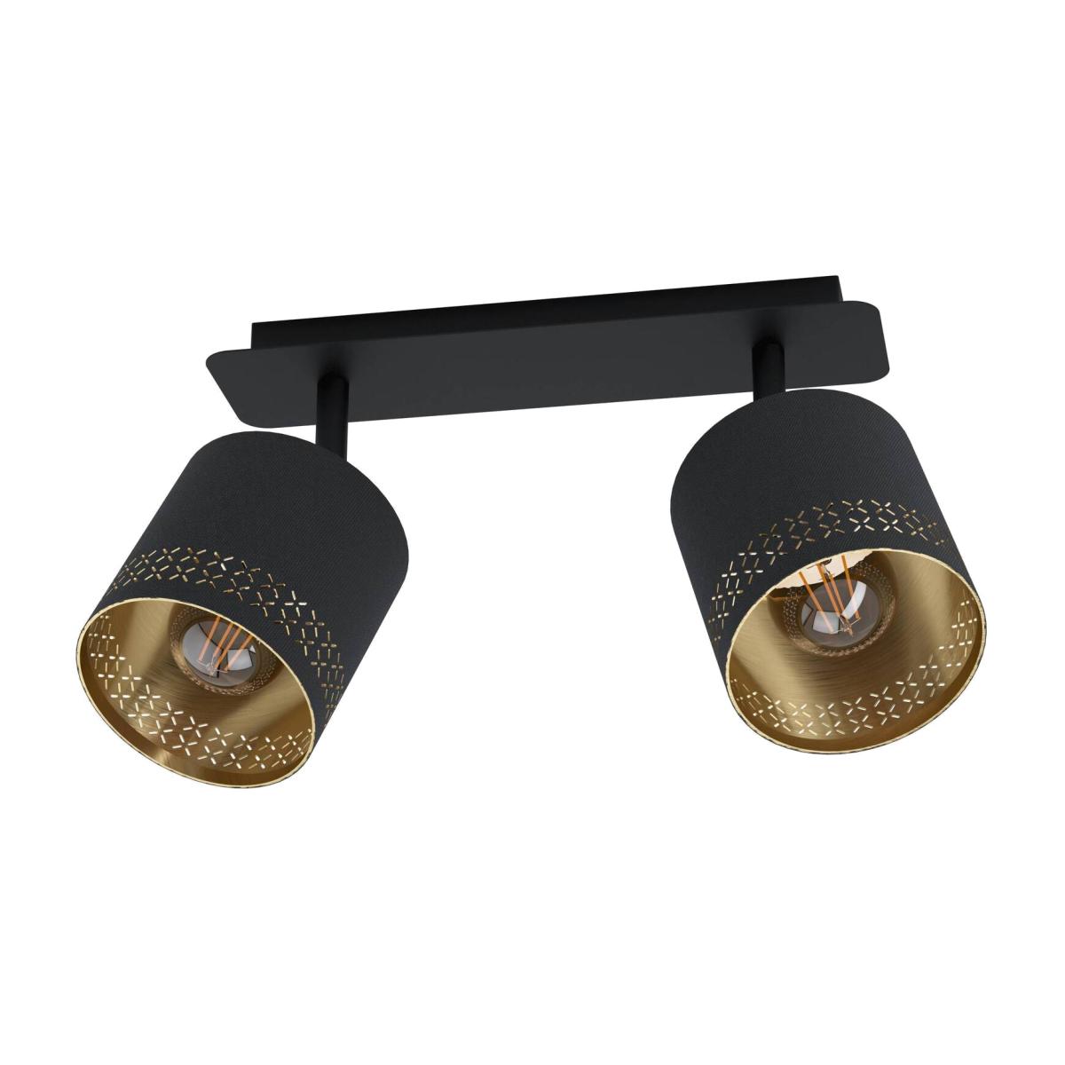 EGLO Esteperra Decorative BlackGold 2-Light Spotlight - Black – image 1