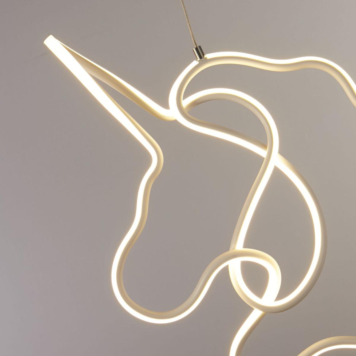 LED Unicorn Pendant - White – image 2