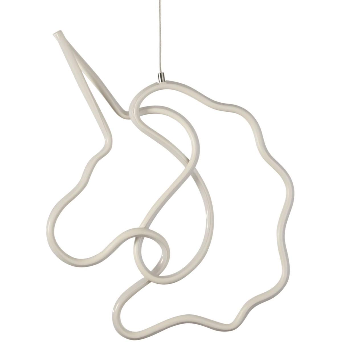 LED Unicorn Pendant - White – image 3