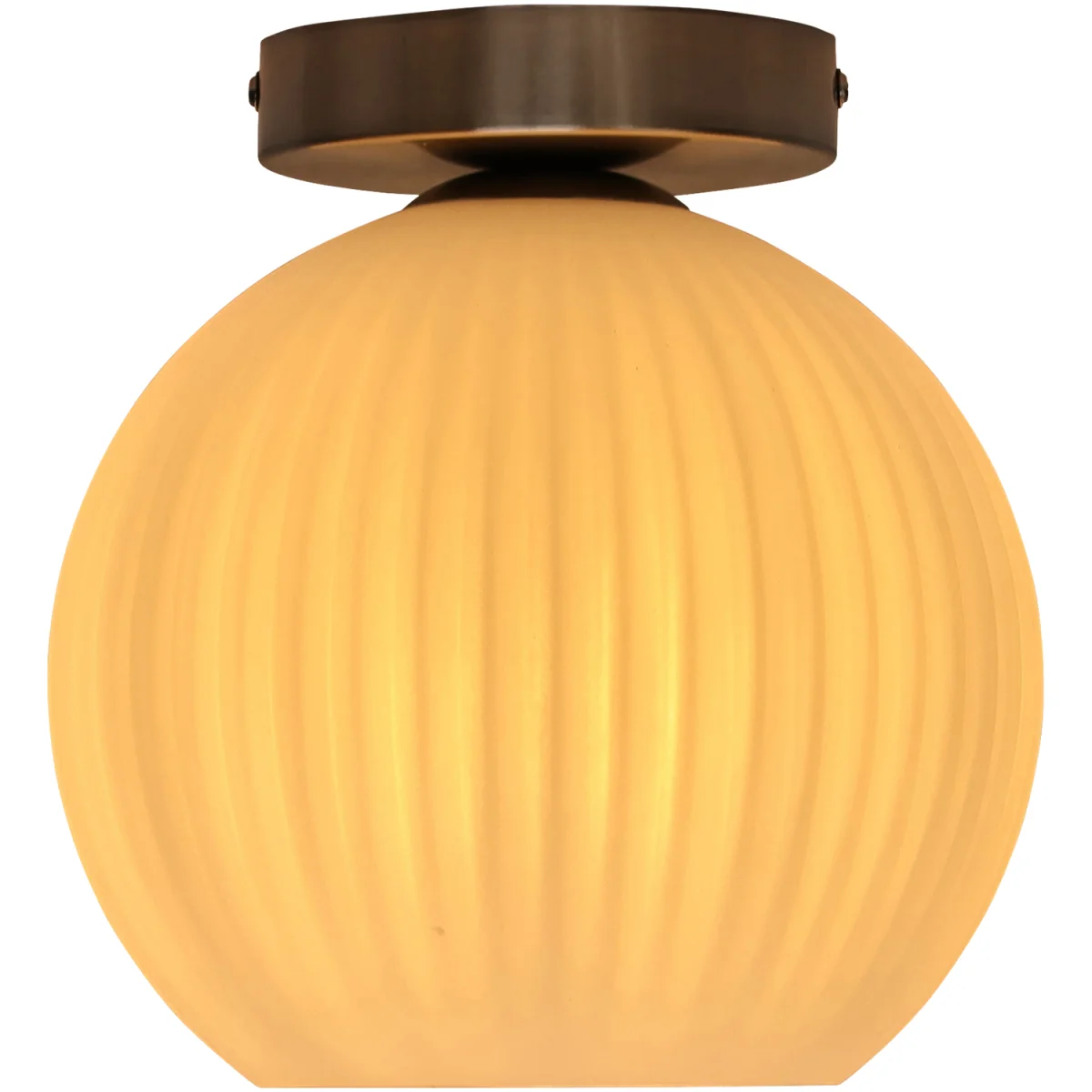 Set Of 2 Betchley White Glass Satin Nickel Ceiling Light Fittings - Satin Nickel & White – image 3