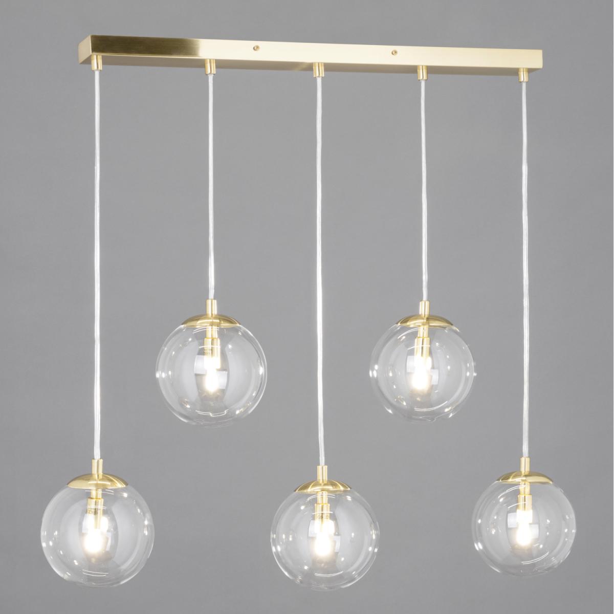 Vee Bar Ceiling Pendant - Satin Brass – image 2