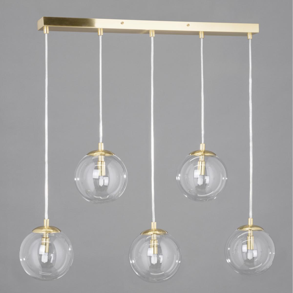Vee Bar Ceiling Pendant - Satin Brass – image 3