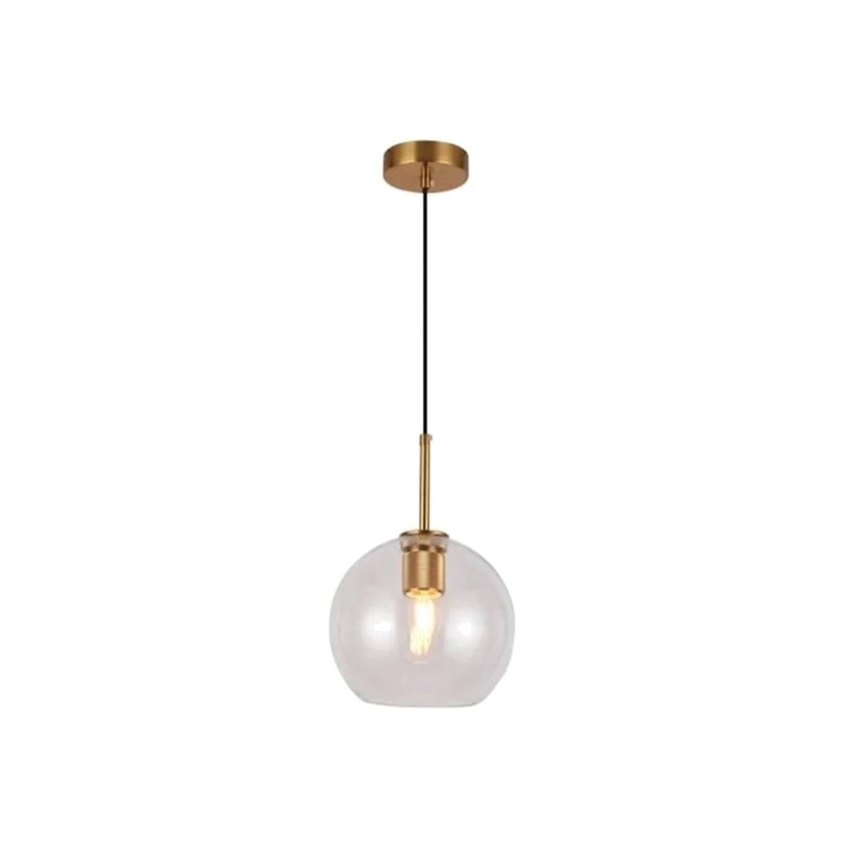 CGC CREE Gold Glass Globe Ceiling Pendant Light Adjustable Height - gold – image 1