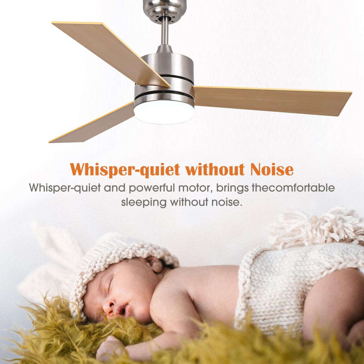Sand Nickel Indoor Ceiling Fan - Brushed Nickel – image 4