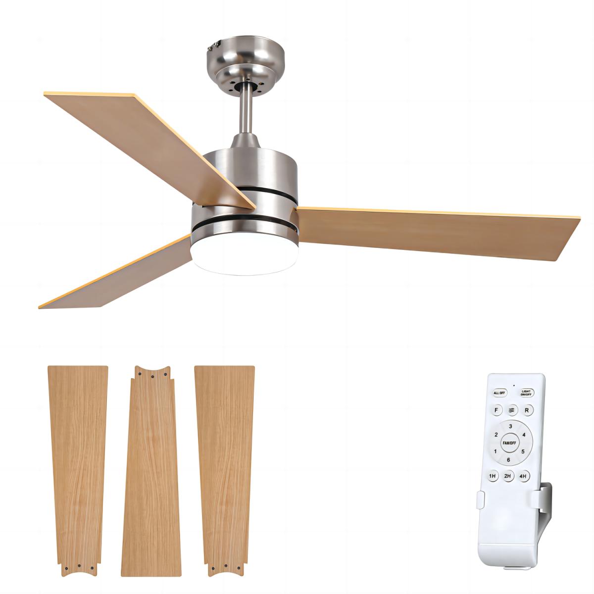 Sand Nickel Indoor Ceiling Fan - Brushed Nickel – image 7