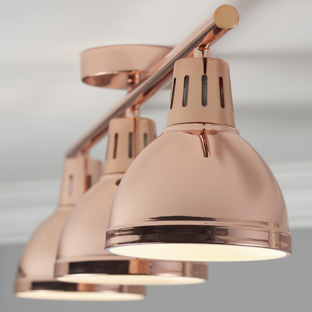 Nerissa 3 Light Copper Electric Fitting – image 4