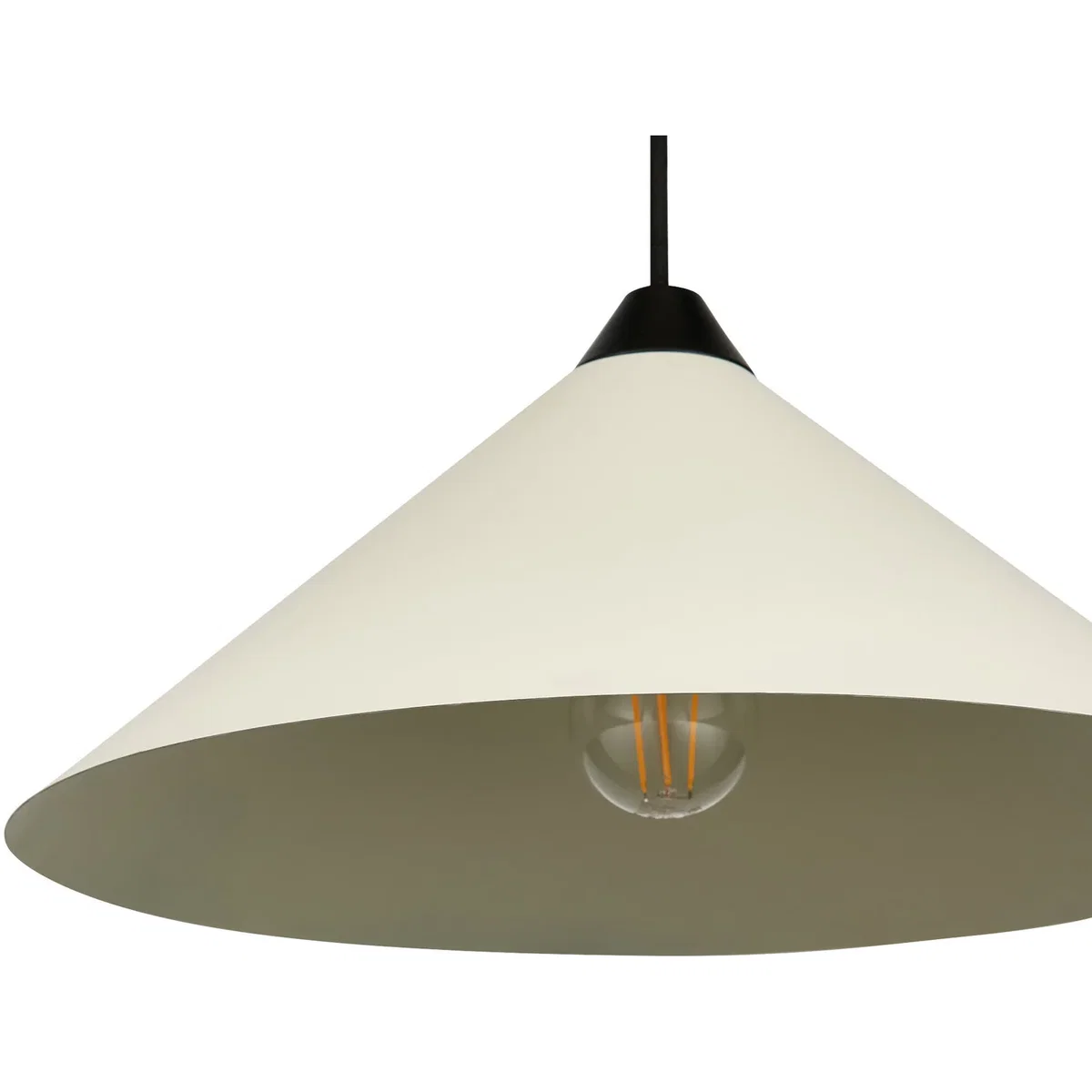 Fontana Taupe With Black Detail 40cm Diameter Ceiling Pendant Light - Cream – image 8