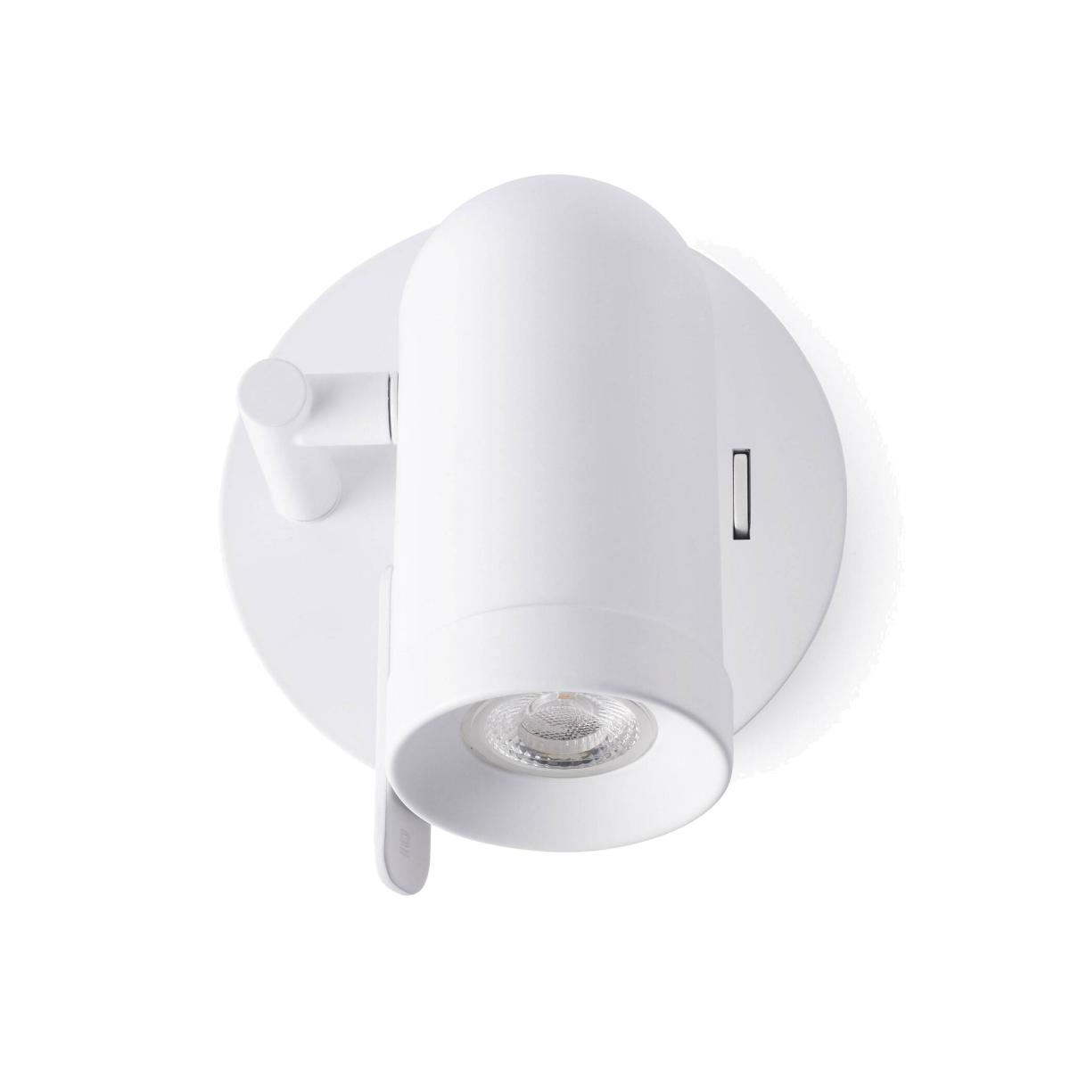 Orleans 1 Light Indoor Adjustable Wall Spotlight - White