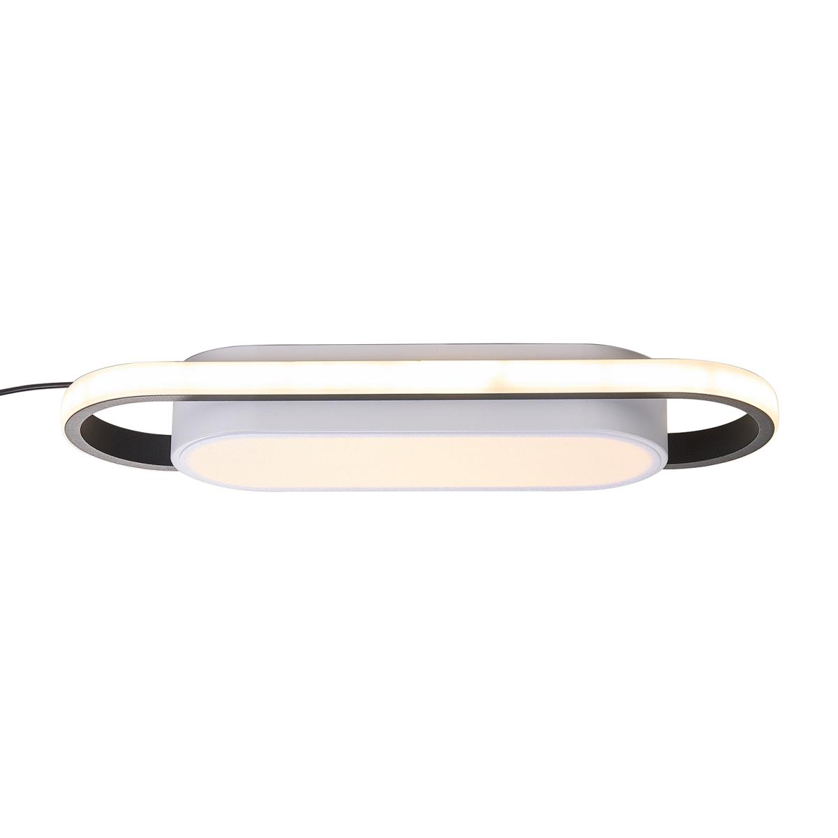 Livingandhome Modern Rectangular LED Ceiling Light - White / 60cm