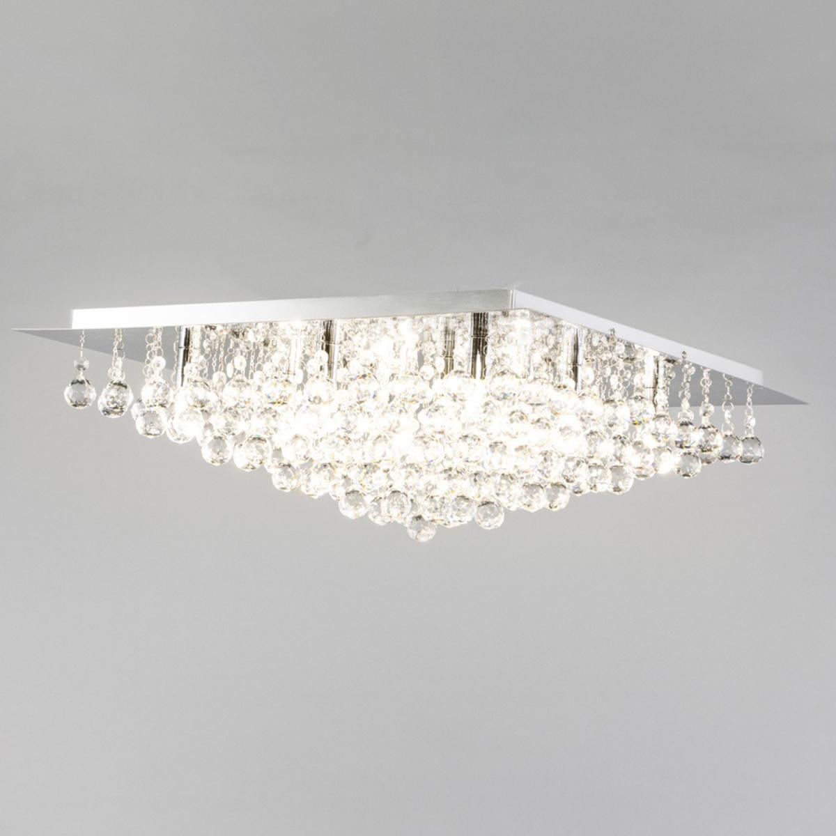 Galaxy K9 Crystal Flush Ceiling Light - Chrome – image 2