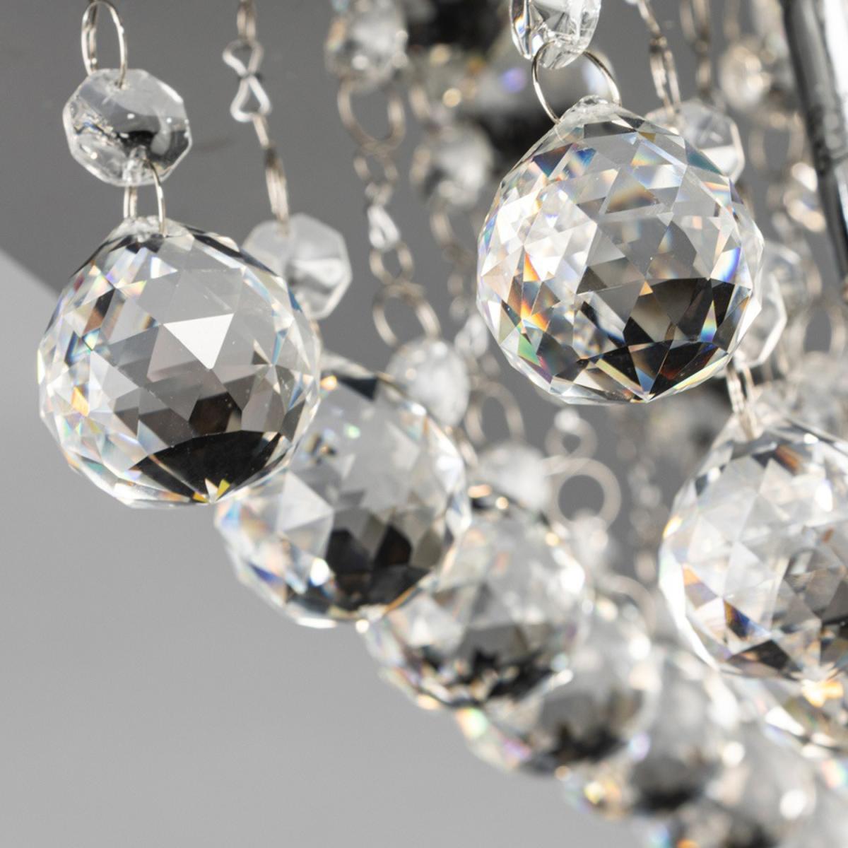Galaxy K9 Crystal Flush Ceiling Light - Chrome – image 4
