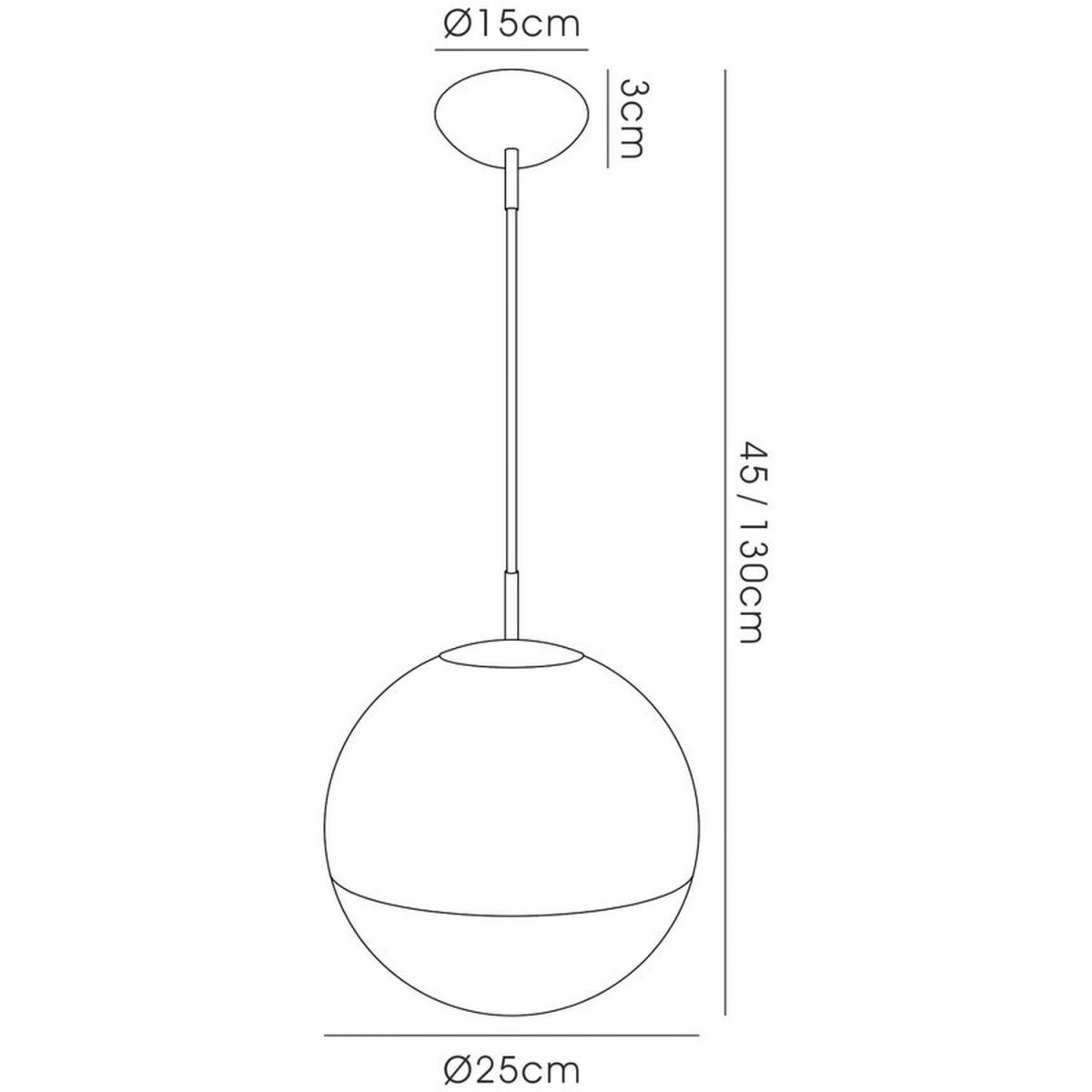 Miranda Small Globe Ceiling Pendant 1 Light Mirrored - Polished Chrome – image 5