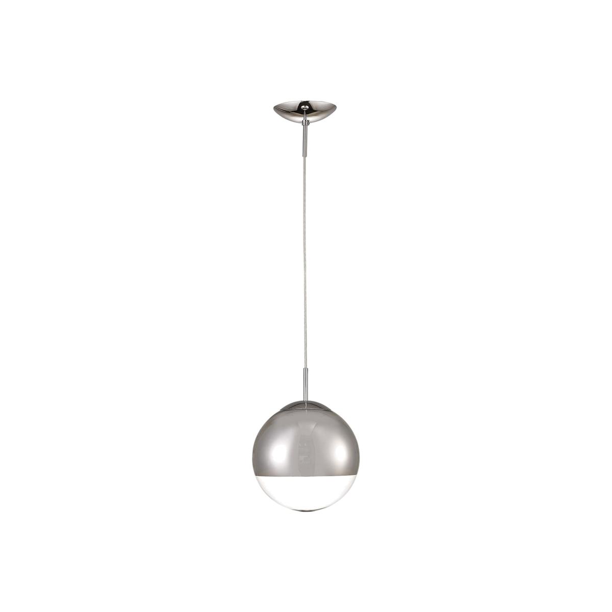 Miranda Small Globe Ceiling Pendant 1 Light Mirrored - Polished Chrome – image 1