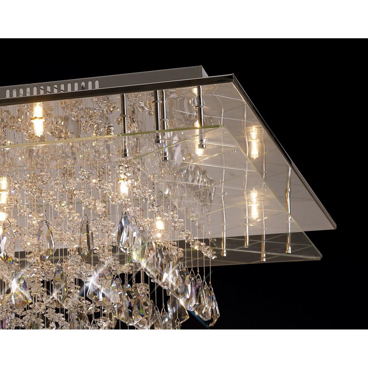 Amaris Flush Ceiling 14 Light Polished Chrome, Crystal - Polished Chrome – image 4